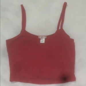 Cropped Red Tank Top